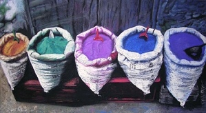 Artist Clare Ward - Color Bags